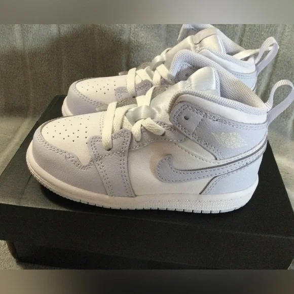 Nike Jordan 1 Mid Toddler Cobalt Bliss/White Size 8c - Picture 6 of 13